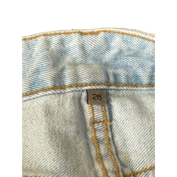 Carmar Women's Jeans Destroyed Ripped Boyfriend‎ Denim Cotton Light Wash Blue 26 - Picture 9 of 11